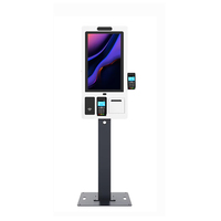 Kiosco de Autoservicio de Pared Crtly para Restaurantes, Pantalla Táctil con Código QR, Impresora de Tickets, Terminal de Pedidos y Pagos