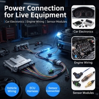 Konektor Adaptor Kabel Harness Otomotif Inti Tembaga 2-90 Pin Heavy Duty, Kabel PVC Nylon untuk Perakitan Kabel Mobil
