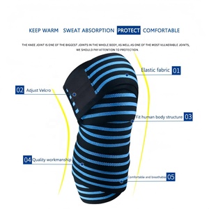 Bandes et enveloppes de soutien élastiques et respirantes pour poignets, en fil de charbon de bambou résistant à l'usure, pour la gym et le fitness, manchon de compression - Product Image 6