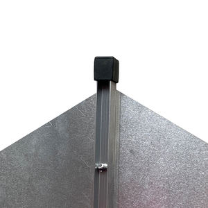 لوحة إشارة تحذير عاكسة أمنية ADT 28 بوصة على الوجهين 6 ملصقات ساحة ألومنيوم معدنية مع حصة - Product Image 4