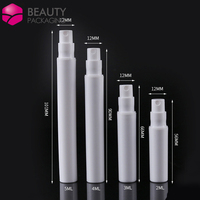 2ml 3ml 4ml 5ml Vide Snap Mini Blanc Mince Flacons de Pulvérisation Rechargeables Petits Flacons Échantillon de Bouteille de Parfum en Plastique