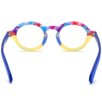 Monture de lunettes Borregls en acétate mat pour femme, lunettes de vue multicolores de haute qualité, style rétro rond, lunettes optiques homme 19272