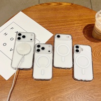 Hassas Lens koruyucu şeffaf iPhone için kılıf 17 16 16e 15 14 13 12 11 hava Pro Max artı Mini manyetik kablosuz şarj
