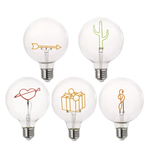 A60 A19 4W <span class=keywords><strong>Retro</strong></span> LED Lámpara de escritorio <span class=keywords><strong>Mickey</strong></span> Patrón Creativo E27 Base para vacaciones Carta decorativa Lámpara Fuente de luz para residencial - Product Image 6
