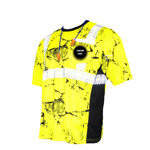 Camiseta de Alta Visibilidad de Manga Corta, Impermeable, Sublimada, con Bolsillo, de Poliéster, Clase de Seguridad 2 ANSI - Product Image 1