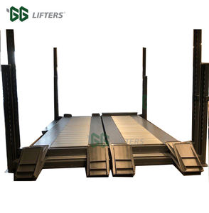 Peralatan layanan otomotif terbaik besar dan kecil 4 tiang pengangkat parkir mobil lebar ganda untuk garasi rumah dapat parkir 6 mobil - Product Image 4