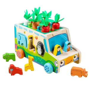 Головоломки строительные блоки игрушки многофункциональные раннее образование просветление игры для детей От 2 до 7 лет деревянные игрушки