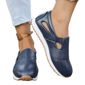 <span class=keywords><strong>Baskets</strong></span> décontractées tendance pour femme à talon compensé et bout rond, style européen/américain, grandes tailles, à enfiler - Product Image 5