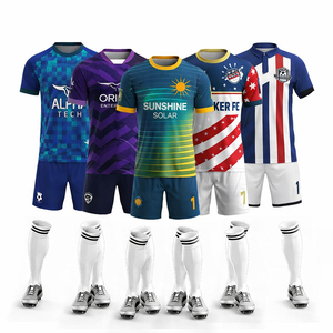 Maillot de football personnalisé pour match, tenue de sport d'équipe, été, antibactérien, 100% polyester - Product Image 1