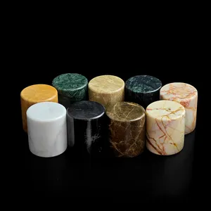 Factory Direct Sale High Grade Luxury Parfume Package 15fea Real Marble Perfume Lid Eco Friendly Recyclable Natural Marble Cap