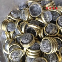 Mini filtro de malla con borde envuelto de latón y acero inoxidable, pequeño filtro de pantalla para inyección y boquillas