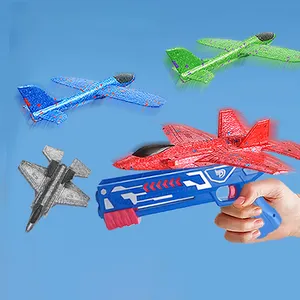 הגעה חדשה ילדים בחוץ צעצוע מעופף צעצועים משגר מטוס קצף משגר מטוסים