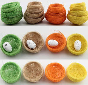 Özel yapay kuş yuvası kenevir ipek Birdhouse DIY süsler parti dekor el yapımı Birdhouse kuş kafesi paskalya zanaat - Product Image 6