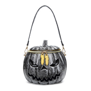 High Quality in Stock Fashion 3 D <strong>Skull</strong> Crossbones Cross Handbag Shape Pumpkin Shape Custom Bag <strong>Purse</strong> - Product Image 5