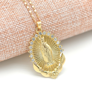 2023 New Life Crystal Round collana con ciondolo piccolo <span class=keywords><strong>colori</strong></span> dorati Bijoux <span class=keywords><strong>Collier</strong></span> Elegant Women Jewelry Gifts catena d'<span class=keywords><strong>oro</strong></span> - Product Image 2