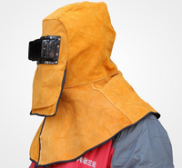 Capucha soldadora de cuero de vaca oscurecimiento automático lente de filtro Solar equipo de protección tapa de trabajo para cascos de soldadura