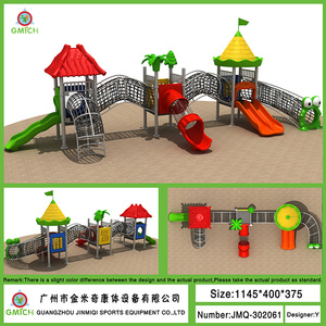 Fabricants de terrains de jeux Équipement d'amusement Ensemble de jouets pour enfants Jeux de plein air Parc Toboggan en plastique à vendre - Product Image 2