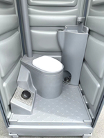 Toilettes portables d'urgence en PE, durables, modernes, pour usage extérieur, faciles à assembler, en promotion, fabriquées en Chine