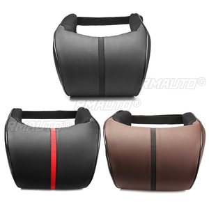 Almohada de cuero PU para asiento de coche, cojín de espuma viscoelástica para el cuello, reposacabezas, accesorios interiores para coche - Product Image 3