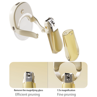 Coupe-ongles pour bébé à succès, coupe-ongles écologiques en vrac, kit de manucure pour bébé avec lumière LED et loupe