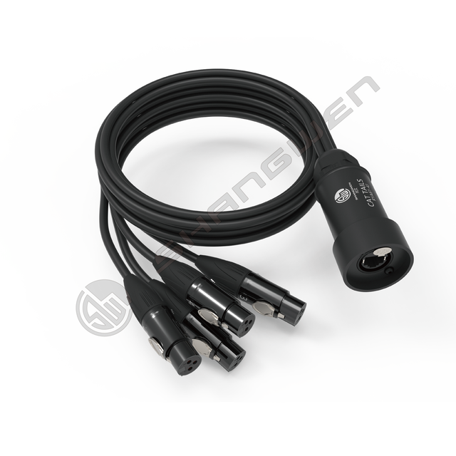 Network Converter 4 Channel 3 Pin XLR Female Male Connectors to Cat5 Cat6 DMX RJ45 DMX512 Snake Audio Cable