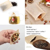 Sachets filtres à thé jetables pour thé en vrac, sacs vides à cordon pour thé en feuilles, en papier 100% naturel non blanchi