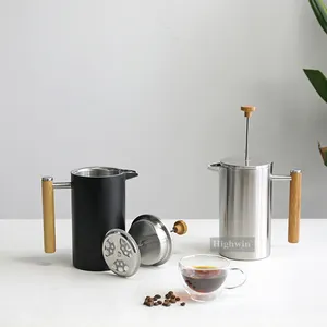 New Product And High Quality Color Painting Coffee Maker Plunger Stainless Steel Cafeteira Prensa Francesa 8 Cup French Press