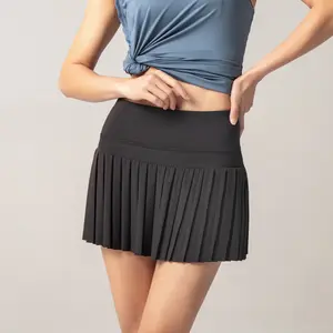 Оптовая продажа, женская короткая юбка для гольфа, плиссированная юбка для гольфа с высокой талией, плиссированная юбка для тенниса