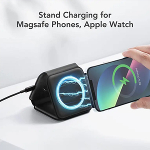 Cargador Inalámbrico Magnético 3 <span class=keywords><strong>en</strong></span> 1 TUV, Estaciones de Carga Rápida de 15 W para <span class=keywords><strong>Apple</strong></span> <span class=keywords><strong>Watch</strong></span>, <span class=keywords><strong>iPhone</strong></span> 14, Cargadores para Celular, Cargador 3 <span class=keywords><strong>en</strong></span> 1 - Product Image 2