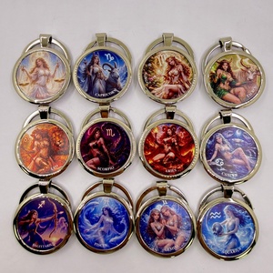 Llaveros de Aleación de Zinc con los 12 Signos del Zodíaco, Venta al Por Mayor, Personalizables, Horóscopo, Astrología, Diosa, para Tiendas de Regalos - Product Image 1