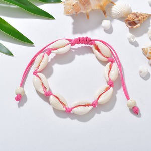 Handmade Hawaiian Fashion String <b>Bracelet</b> White <b>Shell</b> Weave <b>Bracelets</b> Wholesale - Product Image 3