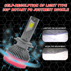 CAR-REFINE F180 H7 360W 12V 20000LM 6000K Système d'éclairage LED pour phares de voiture H1/H11/9005/9006/9012 <span class=keywords><strong>Ampoule</strong></span> de phare LED OEM ODM - Product Image 6