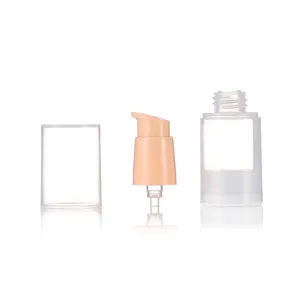 Custom Empty Cosmetic Lotion Serum Plastic PP Airless Pump Bottle