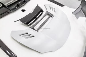 Kit carrosserie en fibre de carbone sèche style 296 Speciale pour <span class=keywords><strong>Ferrari</strong></span> 296, comprenant pare-chocs avant modifié, capot moteur, diffuseur arrière et aileron arrière - Product Image 4