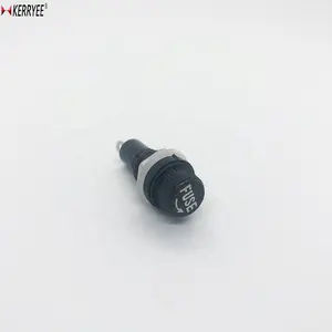 黑色塑料1P 10A 5 * 20毫米保险丝座连接器