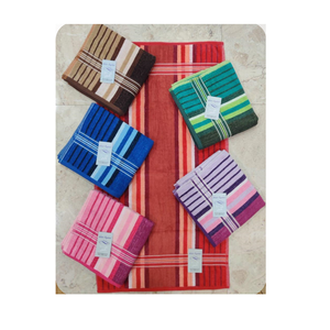 Refined Striped Terry <b>Towels</b> Created From 100% Cotton And Recycled Yarn For Smooth Hand Feel <b>Towels</b> for Hotels Resorts - Product Image 5