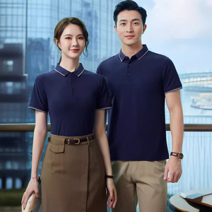 Promotional Polo Shirts Short Sleeve Solid Color Cotton Breathable Work Uniforms Summer Corporate Wear - Product Image 3