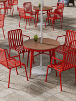 Ensemble table et chaises d'extérieur - Boutique de thé au lait et café célèbre sur Internet, cour de loisirs, imperméable et écran solaire, multifonctionnel
