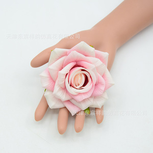 Roses artificielles Dongchen Crafts, 10 cm, fleurs en soie pour mariage, décoration intérieure, accessoires photo - Product Image 2