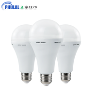 Phulal Ampoule LED de plafond rechargeable d'urgence pour camping, haute puissance, B22 E27, plastique et aluminium, 7W 9W 12W 15W