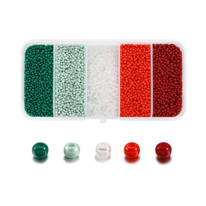 Ensemble de perles de verre rondes de 2 mm à 5 compartiments pour la fabrication de bracelets et accessoires de bijouterie - Product Image 5