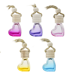 Hot Selling Custom Logo Screen Printed Eco-friendly <b>Car</b> Air Freshener 8ml 10ml Essential Oil Perfume <b>Bottle</b> Wood Hanging Cap - Product Image 2