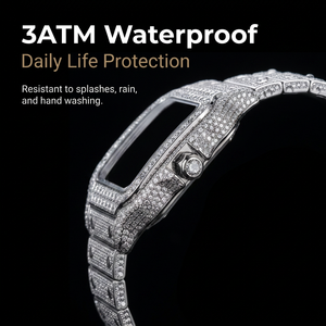 Reloj de Pulsera para Hombre Resistente al Agua con Cristal de Zafiro R 108-1, con Moissanita VVS de Alta Calidad que Pasa la Prueba - Product Image 6