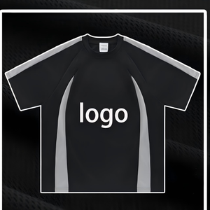 Camiseta Deportiva de Rugby, Estampada, Verano, Transpirable, Malla con Parches, Oversize, Manga Corta Raglán, Secado Rápido, Unisex, Moda, 100% - Product Image 2