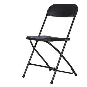 Chaise pliante en plastique rectangulaire au design minimaliste, chaise de jardin, portable, pour l'extérieur, le bureau, la formation, la maison - Product Image 5