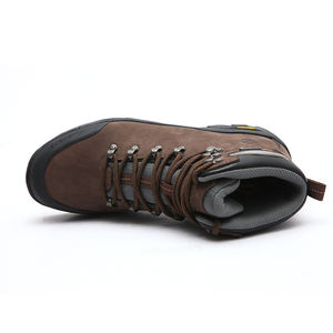 ODM OBM Custom Hanagal 1006 marrone scuro Mountain <span class=keywords><strong>Hiking</strong></span> scarponi da trekking <span class=keywords><strong>uomo</strong></span> impermeabili in pelle Nubuck - Product Image 3