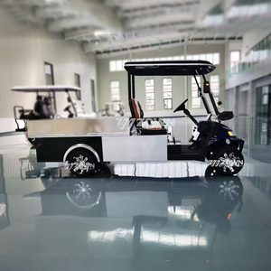 Carrito de Golf Eléctrico con Plataforma de Carga Inclinable para Entrega Diaria de Carga en Campus y Resorts - Product Image 1