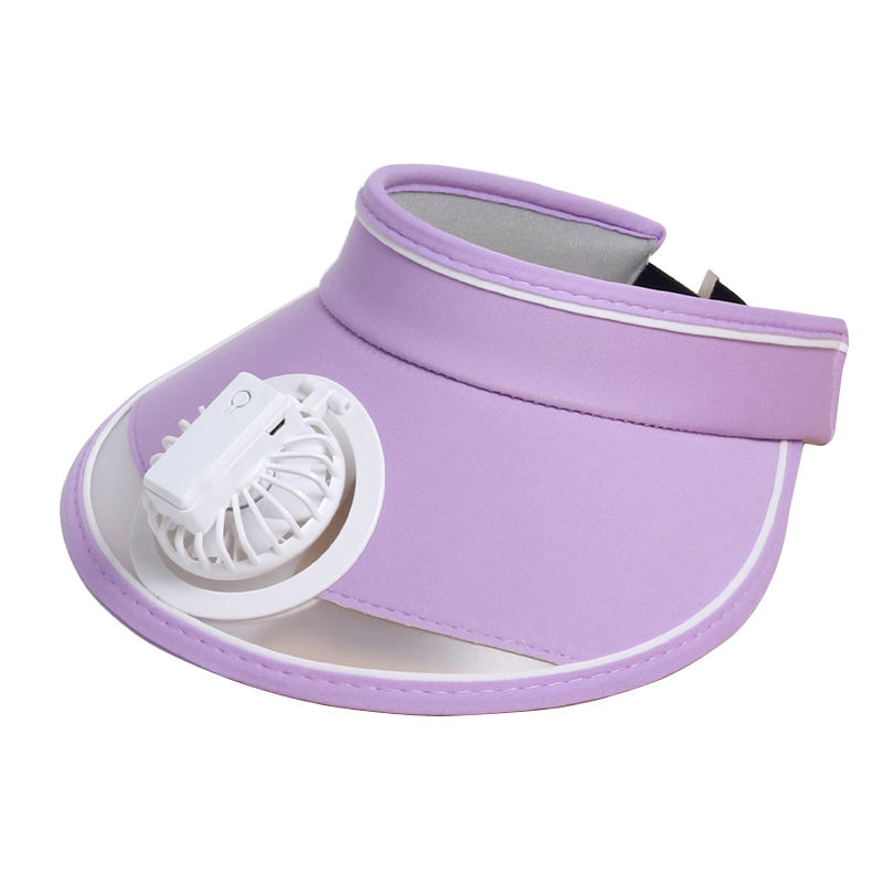 สีม่วงพร้อมพัดลม