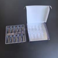 Plateau 12 plateau de flacon en plastique de 2ml personnalisé plateau cosmétique PET de bouteille en verre blister