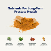 Complément alimentaire OEM pour la santé de la prostate, à base de palmier nain pour hommes et de racine d'ortie, favorise la santé des voies urinaires masculines